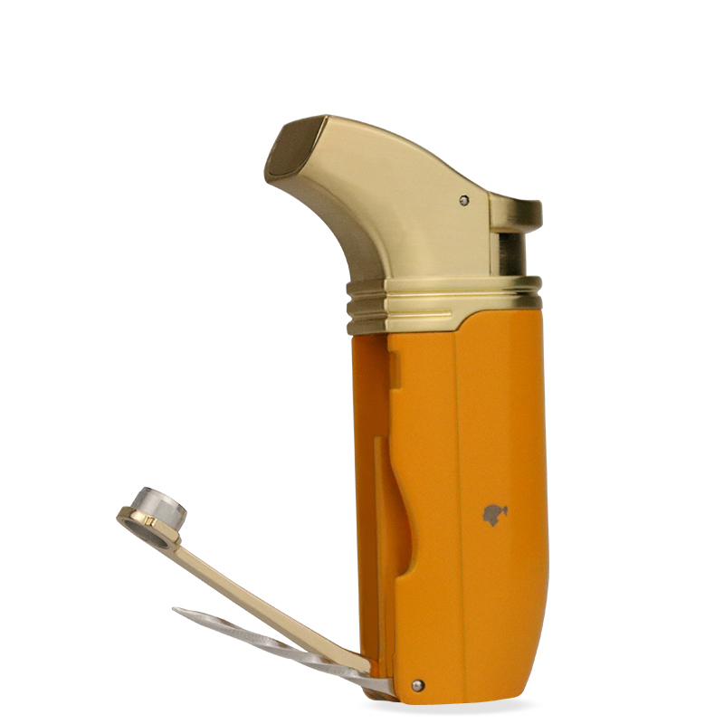 Hộp Qụet Bật Lửa Khò 2 Tia Kiêm Bộ Dụng Cụ Đa Năng Chuyên Dụng Dùng Cho Tẩu, xì gà COB-422 Đẹp Độc Lạ - Dùng Gas Cao Cấp