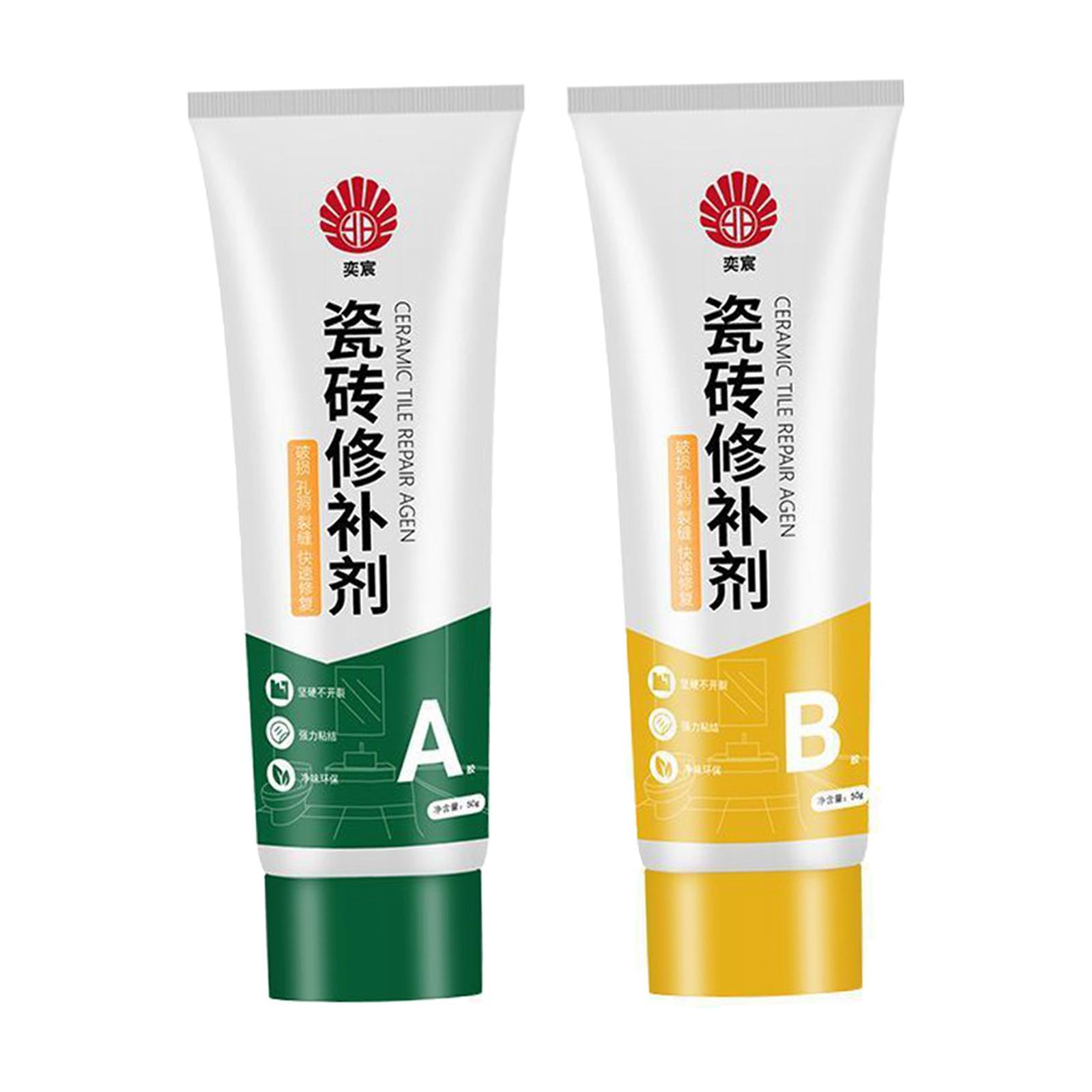 Tile Repair Agent, Tile Repair Kits, Home Filling Glue Porcelain Repair, Ceramic Tile Repair Filler, for Shower Tray Bathroom