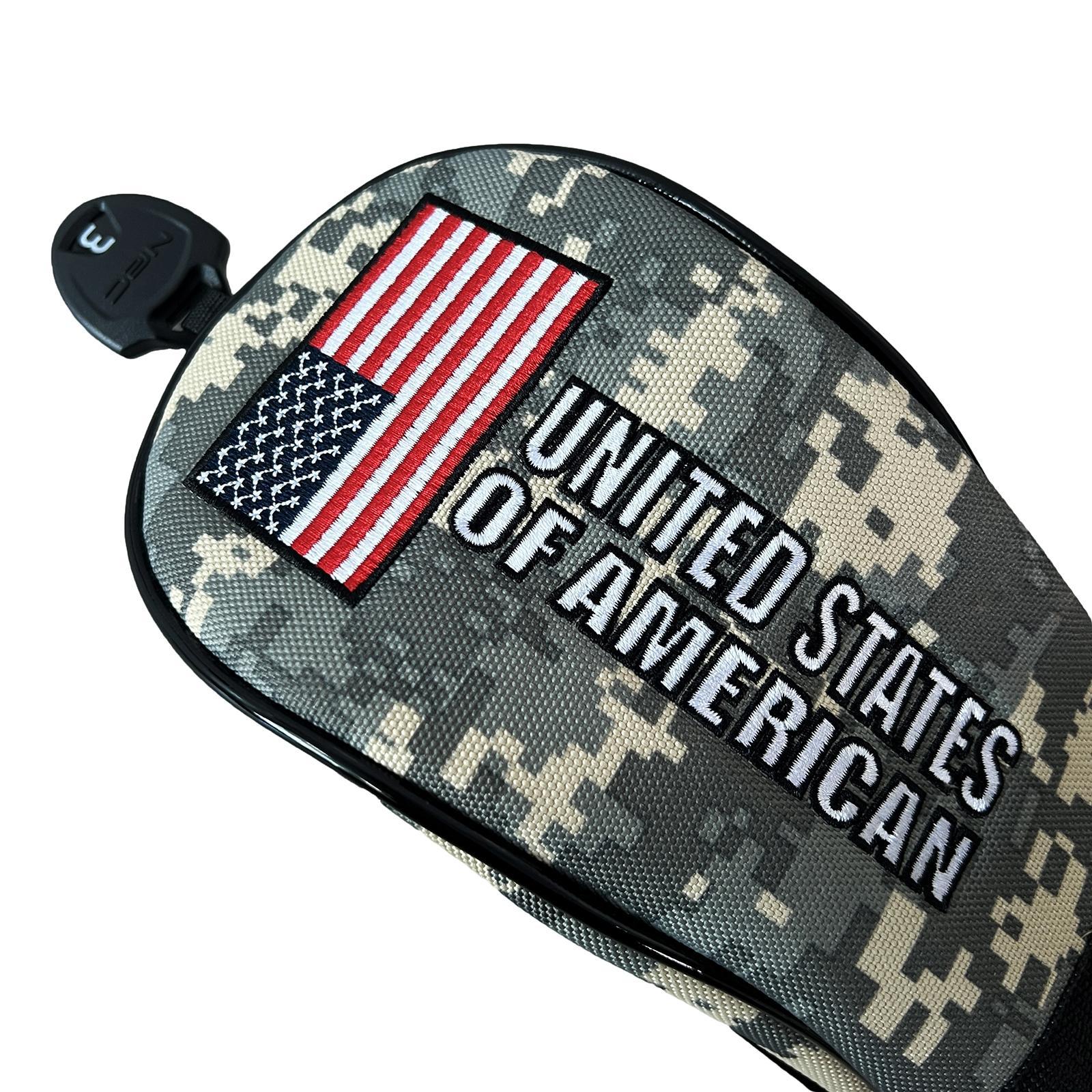 3 Pieces Golf Club Covers with No. Tags Water Resistant Golf Wood Headcover