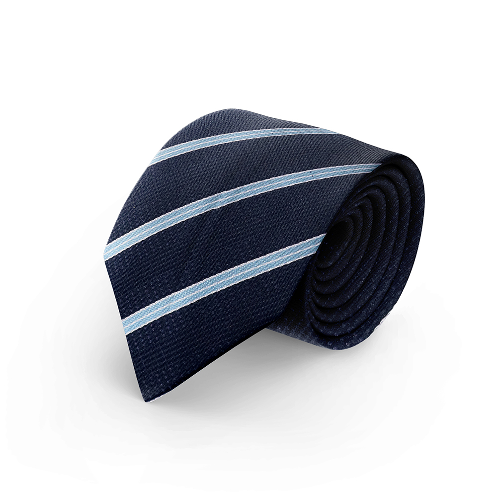 Cà vạt bản lớn 8cm xanh đen sọc sang trọng - Cà vạt nam, cà vạt bản lớn, cà vạt bản to 8Cm CL8XDS002