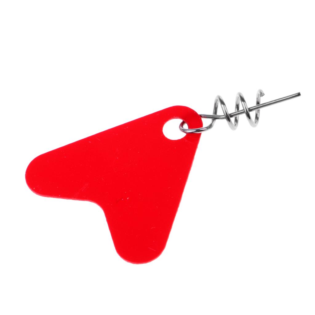 Fishing Spoon Lures with Centering Pin Spring Twist Lock