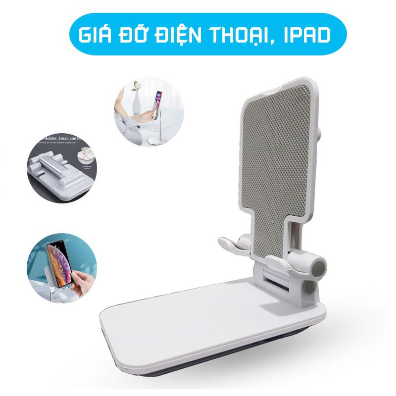 Giá đỡ điện thoại, máy tính bảng gấp gọn thông minh, điều chỉnh độ nghiêng dễ dàng