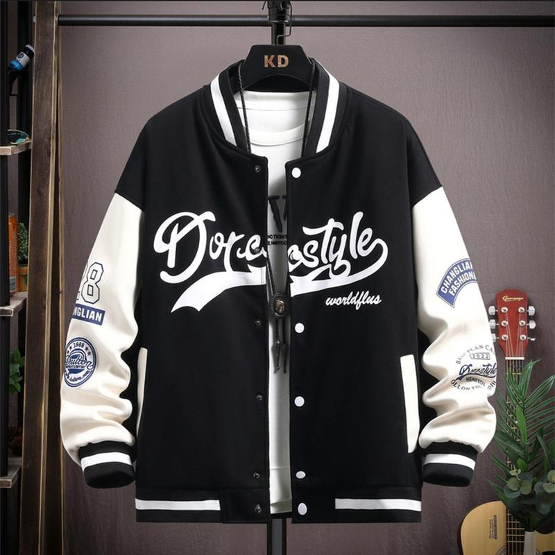 Áo Khoác Bomber Bóng Chày Unisex Nam Nữ Phối Hoạ Tiết Thêu Form Rộng Thời Trang Zenkonu AO KHOAC NAM 045V1