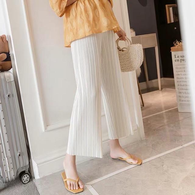 Quần ống rộng siêu mát cho bà bầu-hàng quảng châu