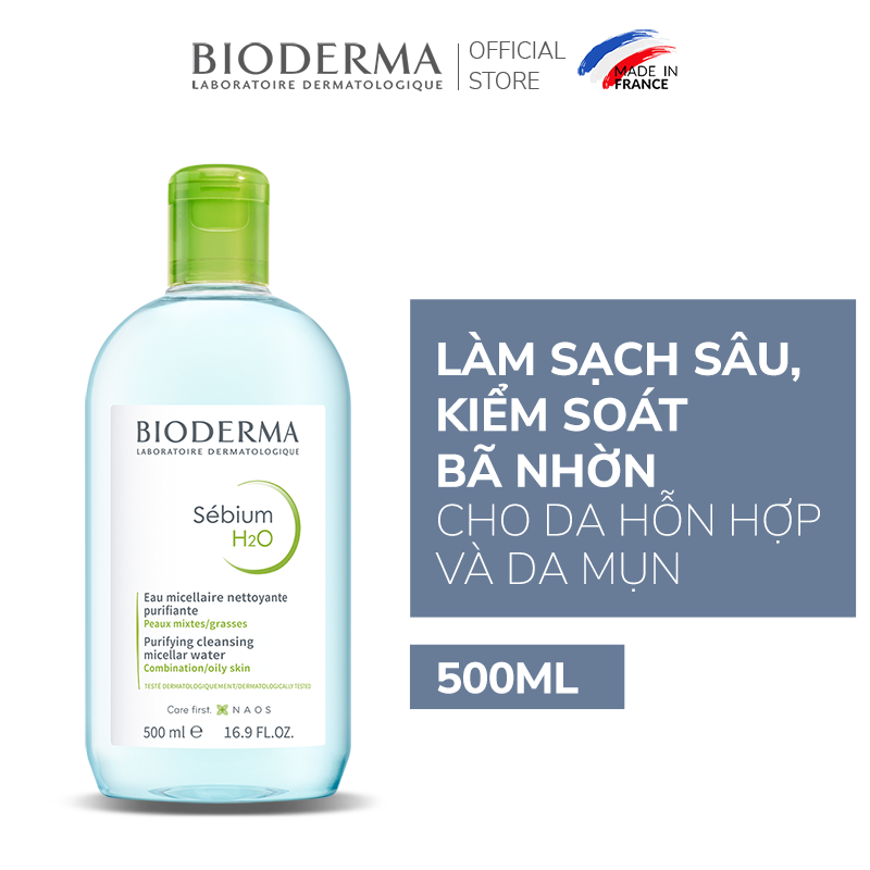 Nước tẩy trang Công Nghệ Micella Bioderma Sebium H2O - 500ml