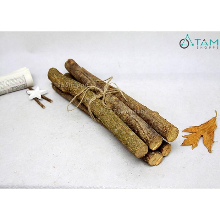 COMBO 2 Khúc củi khô trang trí ĐK 5-7cm dài 40cm ngẫu nhiên W-CUI-06