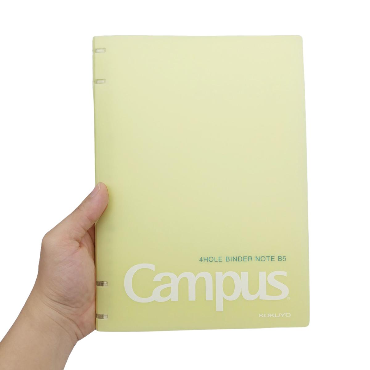 Sổ Bìa Còng 4 Lỗ Kusumi B5 - Campus BN-B5H4KU-MU - Màu Vàng