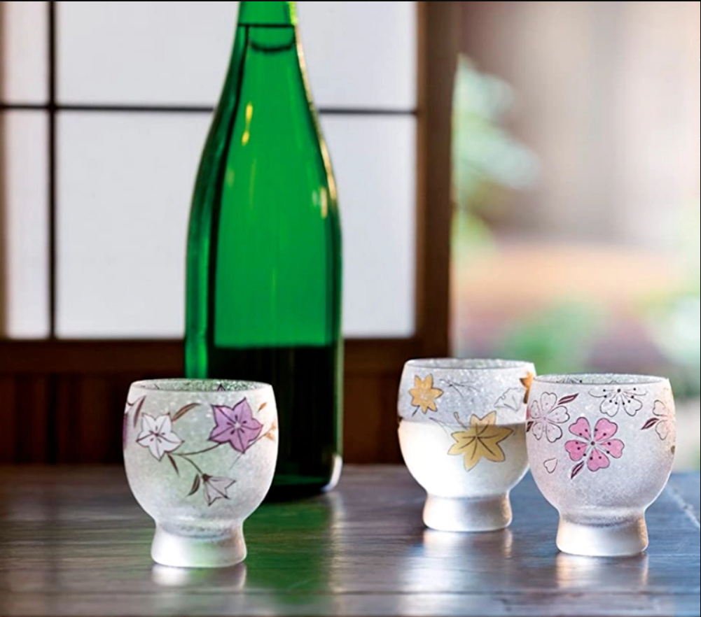 Aderia - Shiki Meguri - Bộ ly Sake - 4 cái