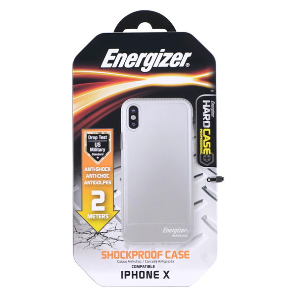 Ốp Lưng Trong Energizer Chống Sốc 2m Cho iPhone X ENCOSPIP8TR - Hàng Chính Hãng