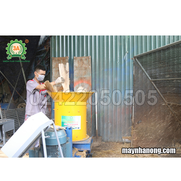 Máy xay nghiền xơ dừa, rơm rạ 3A15Kw