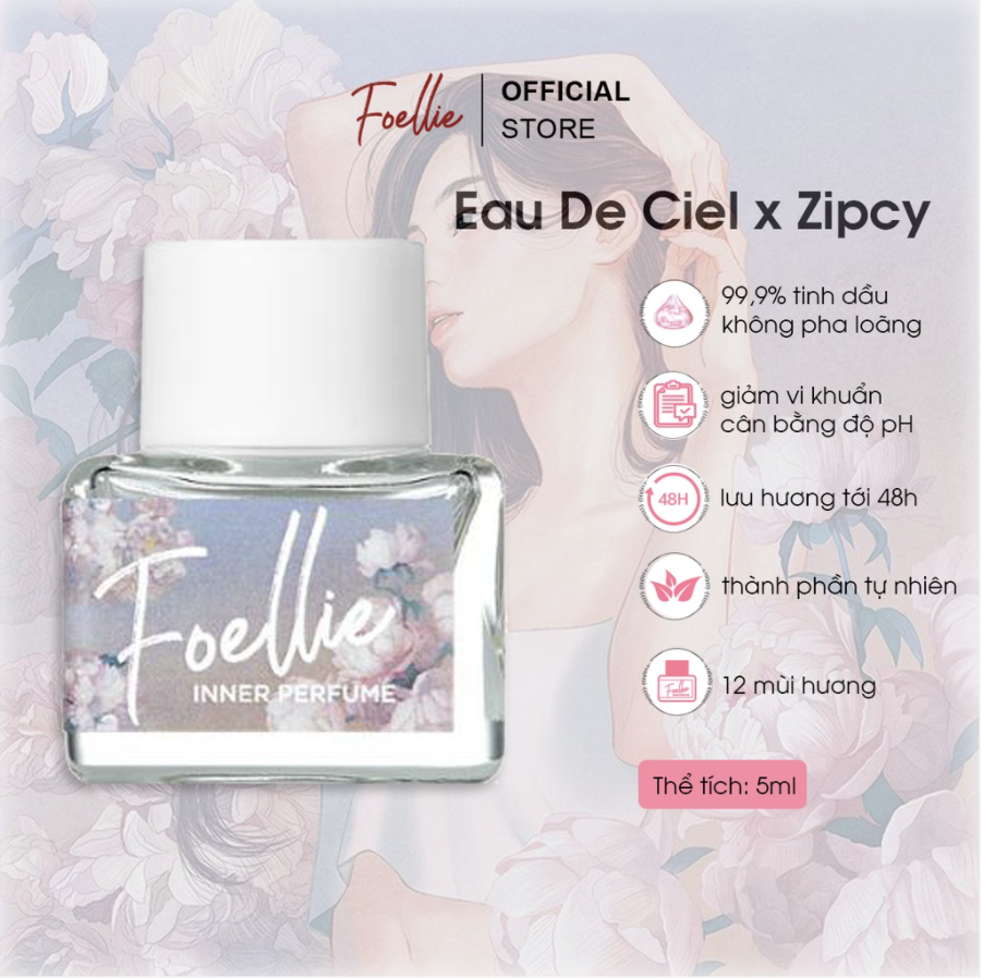 [Foellie x Zipcy] Nước Hoa Vùng Kín Foellie Inner Perfume 5ml