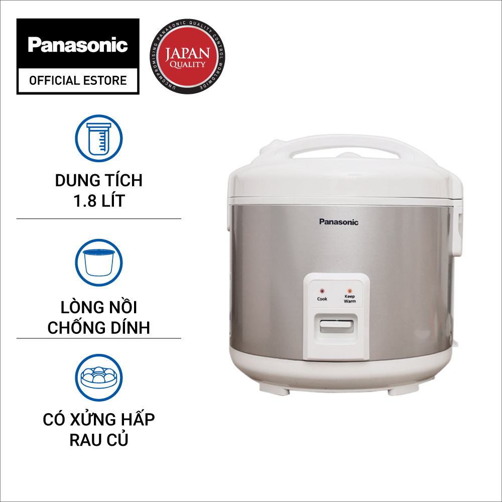 Nồi cơm điện cơ 1,8L Panasonic SR-MVN18LRAX - Hàng Chính Hãng
