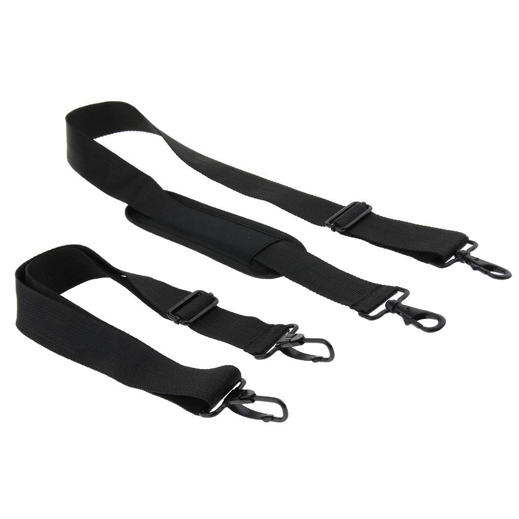 2pcs Acoustic Electric Guitar Bass Case Bag Adjustable Shoulder Strap Belt