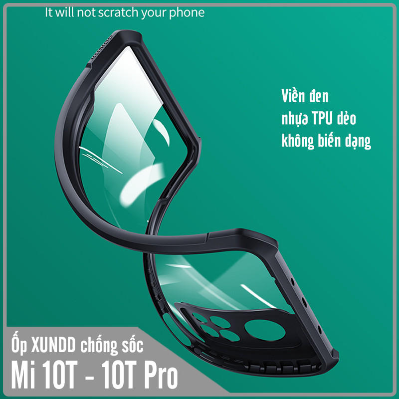 Ốp lưng cho Xiaomi Mi 10T Pro - Redmi K30S chống sốc trong viền nhựa dẻo XunDD - Hàng Nhập Khẩu