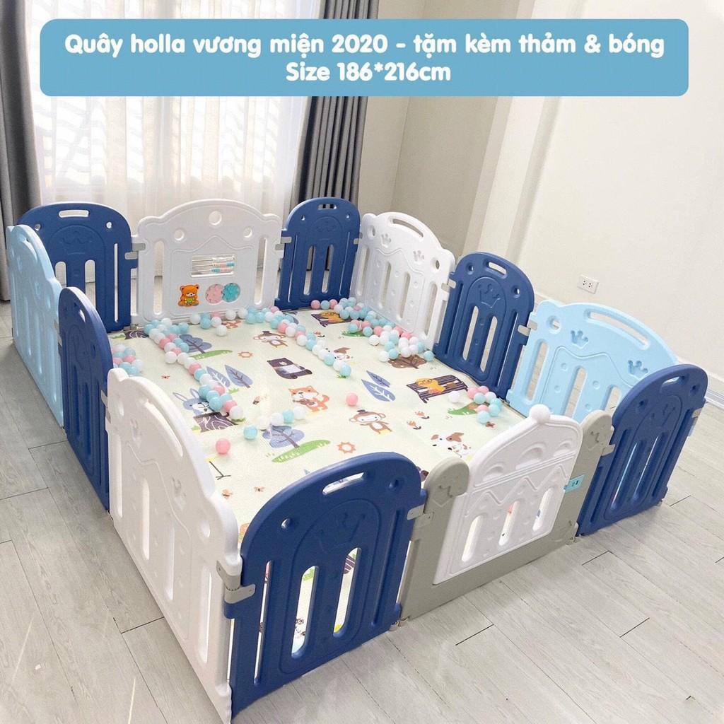 Quây nhựa cao cấp 1m86x2m16 ( Kèm thảm + bóng)