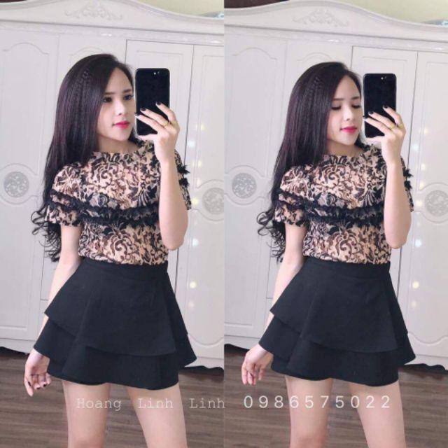 Hàng đẹp_QUẦN VÁY CẠP CAO_QUẦN GIẢ VÁY 3 TẦNG ĐẸP