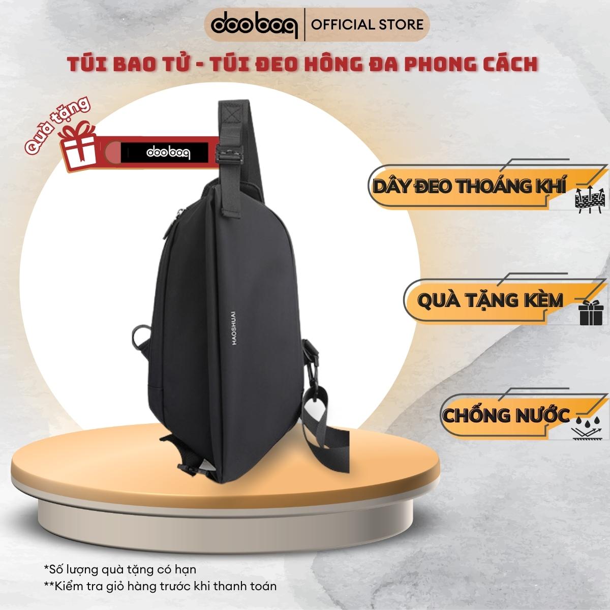 Túi bao tử chất vải nylon chống thấm nước Doo Bag túi đeo chéo nhiều ngăn phong cách trẻ trung năng động