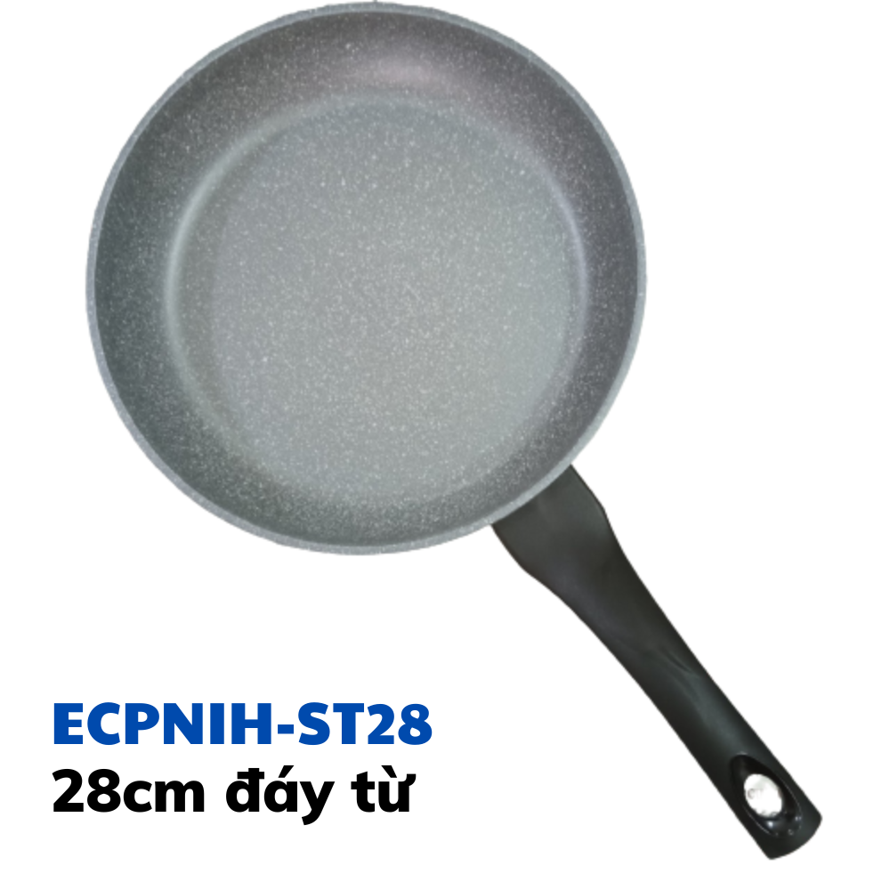 Chảo đá cạn đáy từ Ecoramic ECPNIH-ST28 (28cm) - Hàng chính hãng