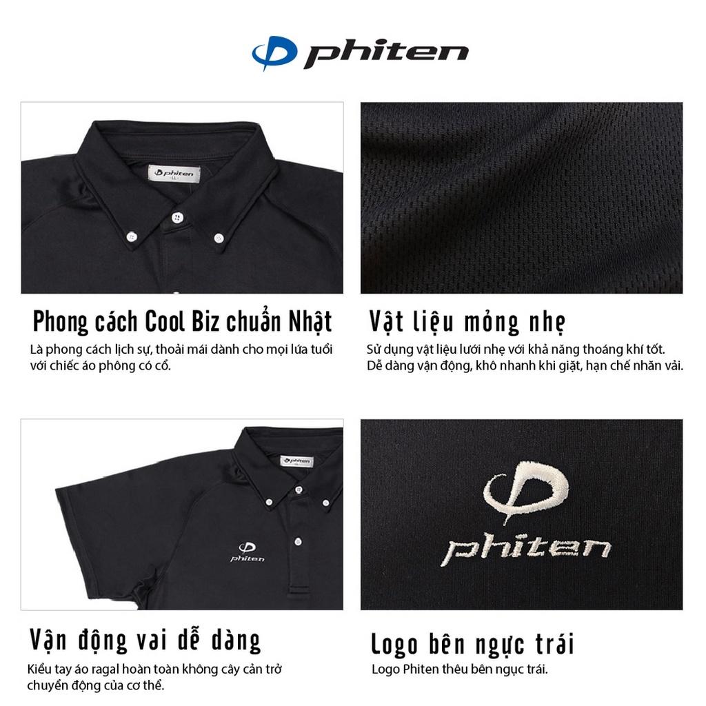 Áo polo thể thao Phiten polo (light) - Trắng