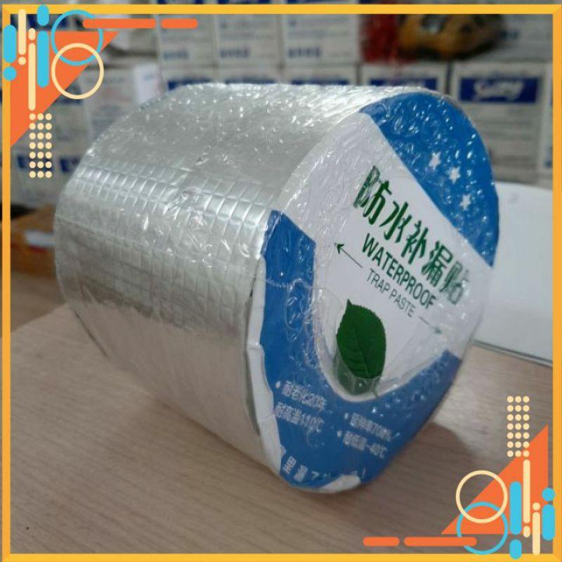 BĂNG KEO CHỐNG THẤMFREESHIPBĂNG KEO MÀU BẠC 5M DÍNH MỌI BỀ MẶT CHỐNG THẤM CHO TƯỜNG MÁI TÔN ỐNG NƯỚC ĐA NĂNG