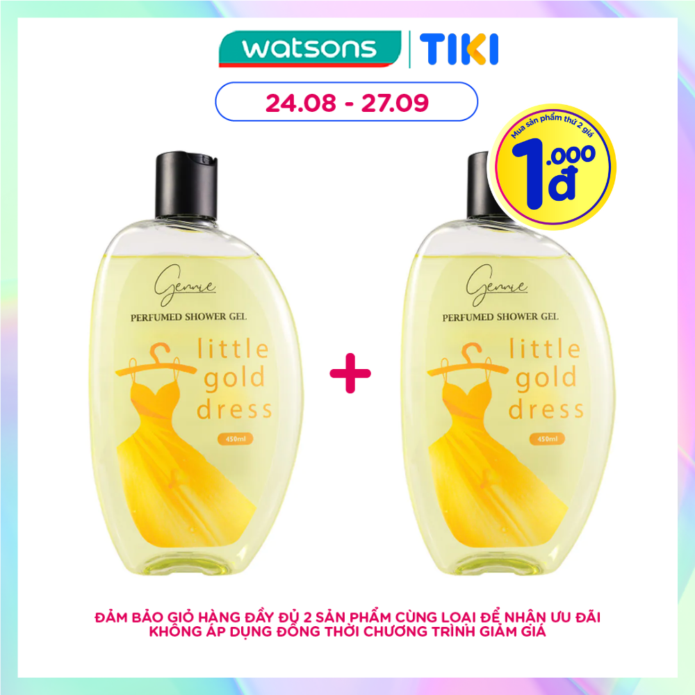 Sữa Tắm Nước Hoa Gennie Little Gold Dress Shower Gel Phóng Khoáng và Sôi Nổi 450ml