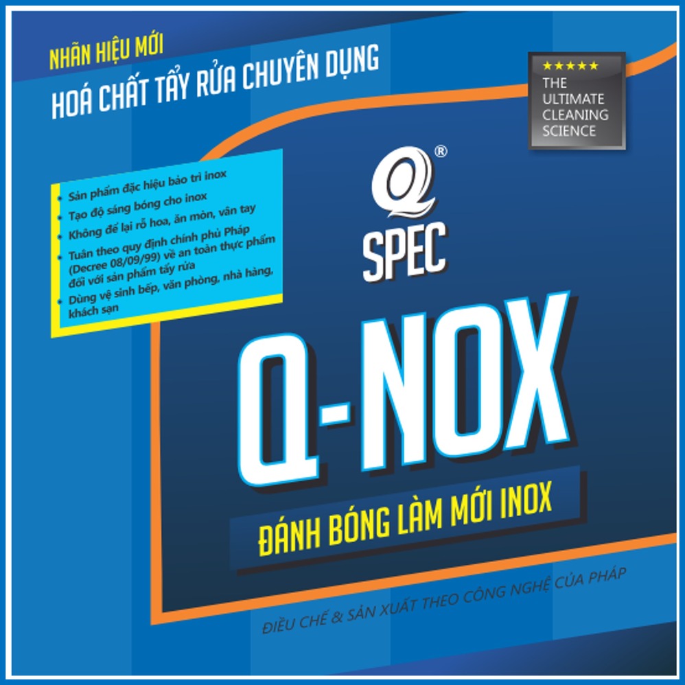 Dầu Đánh Bóng Làm Mới Inox AVCOChem - Q-NOX - Sáng Bóng Ngăn Bụi - can 4 lít - Hàng Chính Hãng