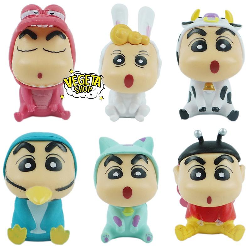 Mô hình Shin Cậu bé bút chì Shinnosuke - Shin chan Cosplay dễ thương bền màu chất liệu an toàn Đồ chơi quà tặng 4,5~6cm