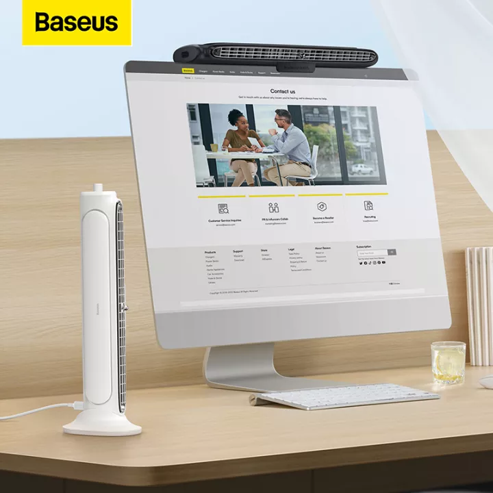 Quạt không cánh Baseus Refreshing Monitor Clip-On & Stand-Up Desk Fan- hàng chính hãng