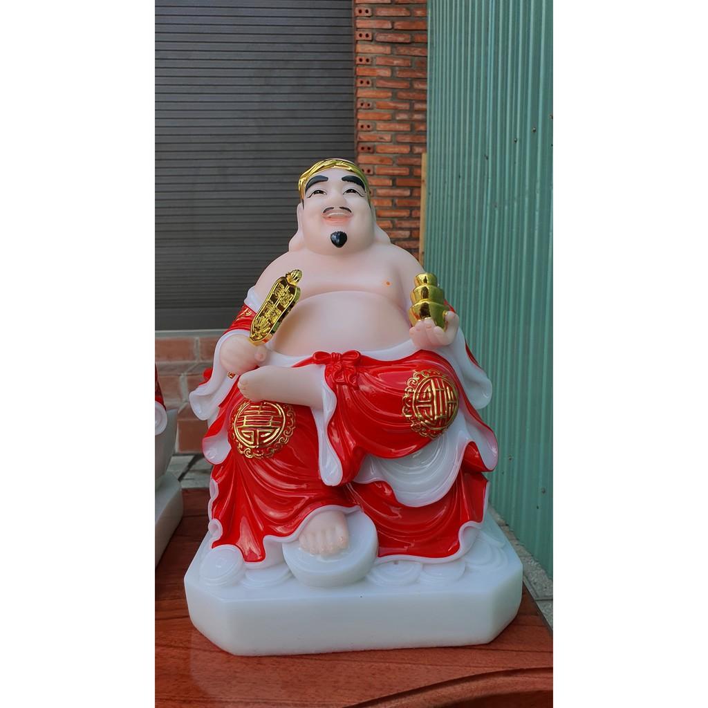 Tượng thần tài thổ địa đế vuông bằng đá nhập khẩu Đài Loan cao 26,5cm