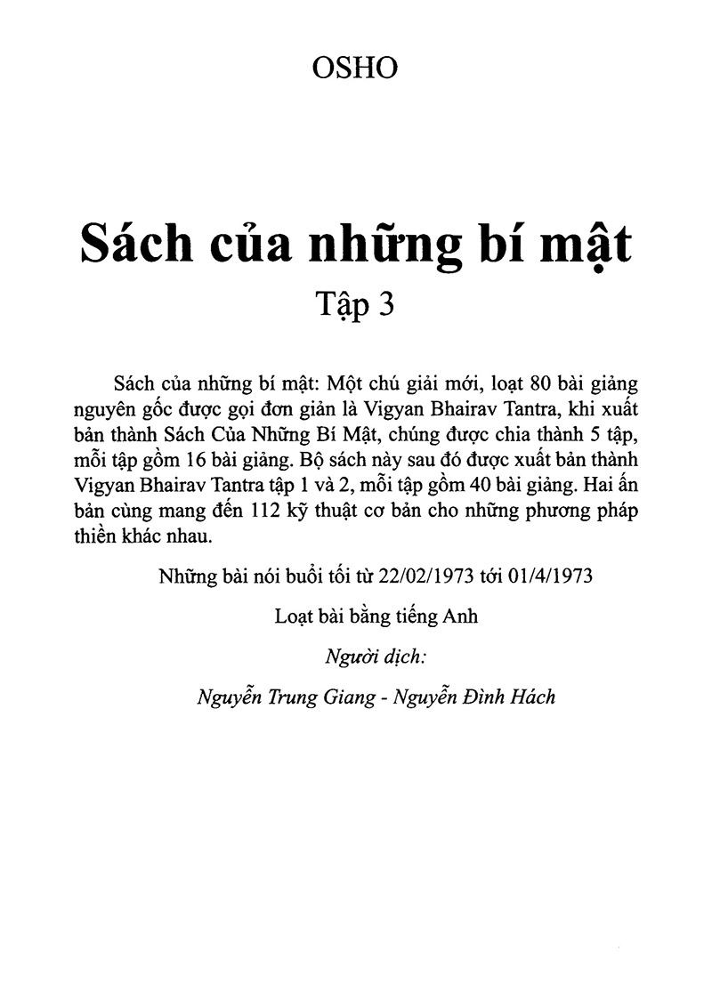 Sách Của Những Bí Mật  (CT)