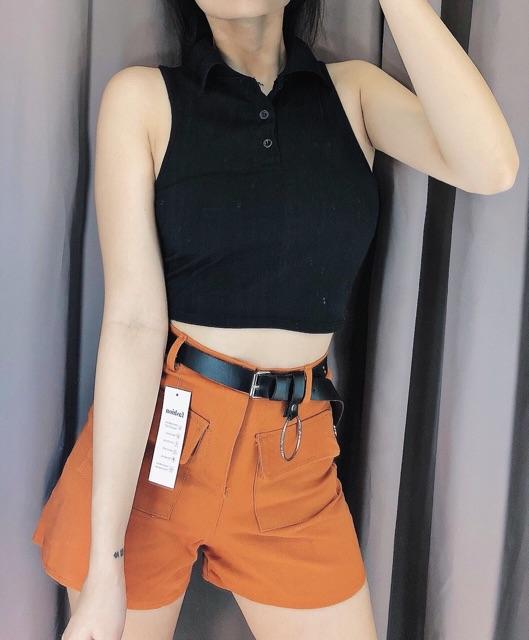 Áo balo cổ trụ basic