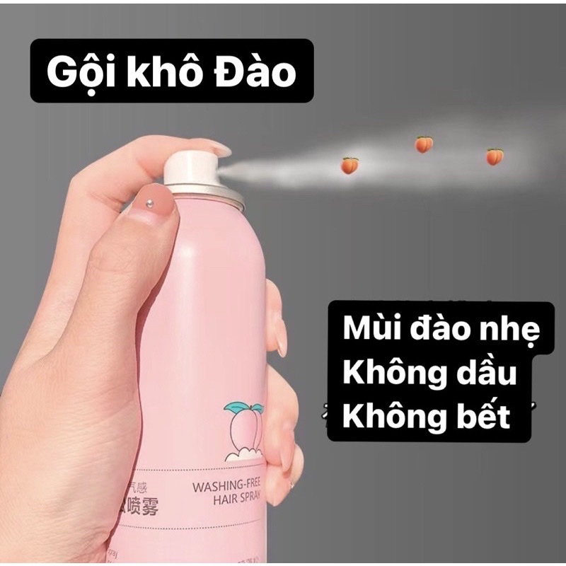 Dầu gội đầu khô chai 150ml  dạng xịt cấp tốc , không cần dùng nước ,giúp tóc bồng bềnh suốt 8 tiếng , không bết dính , không dầu ,mềm mượt hương thơm dịu nhẹ , phù hợp với người bận rộn , nhỏ gọn dễ mang theo mọi nơi