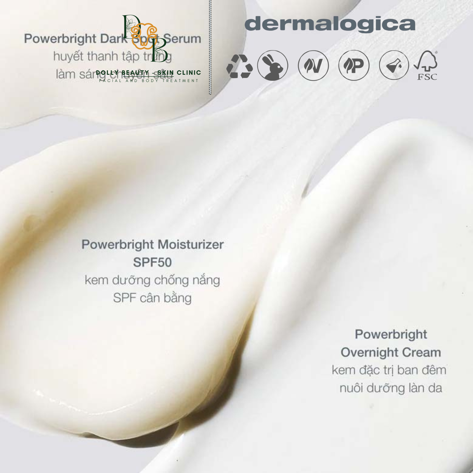 Kem chống nắng dành cho da nám POWERBRIGHT MOISTURIZER SPF50 của Dermalogica - Dolly Beauty