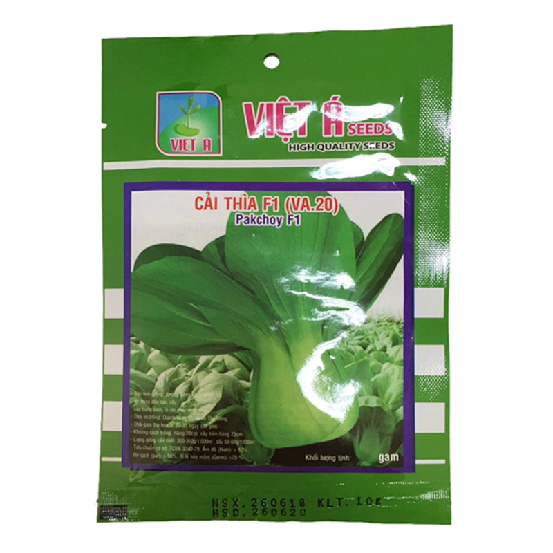 Hạt giống Việt Á: Cải thìa F1 10g
