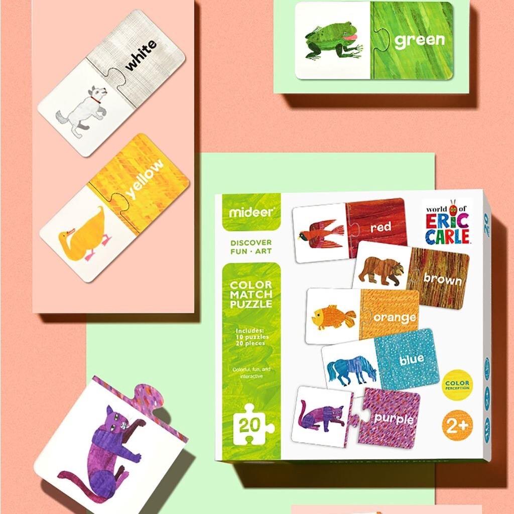 Bộ Đồ Chơi Xếp Hình Số Và Màu Sắc Mideer Match & Count- Color Match Puzzle