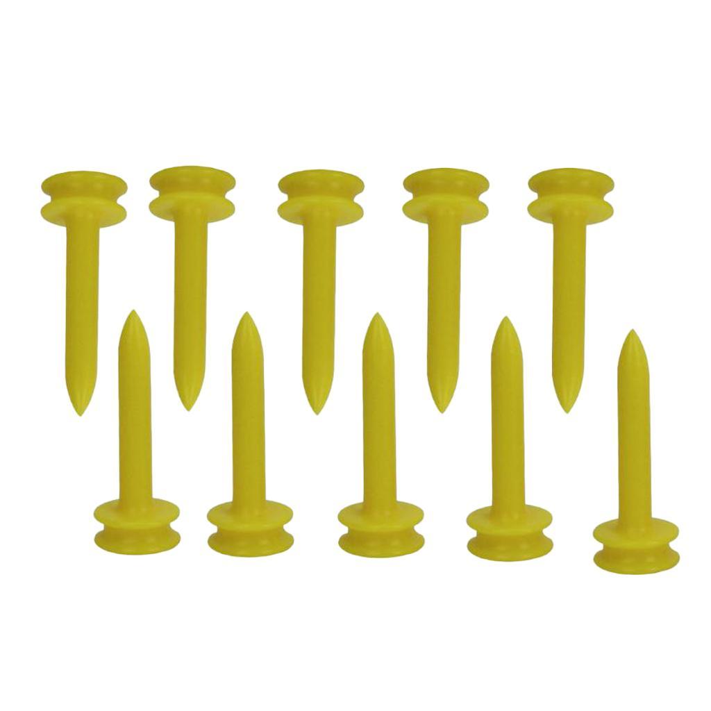 2-5pack 10 Pieces Plastic Golf Tees Limited Tee Divot Tools Golf Accessory