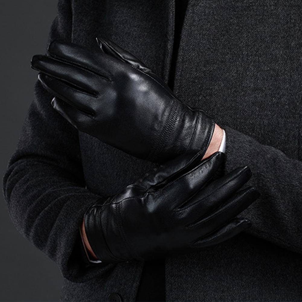 Găng Tay Da Cừu Mùa Đông Giữ Ấm Chống Nước Cho Nam