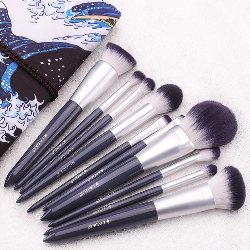 Bộ Cọ Lades 10 Cây Màu Xanh - Lades Brush Set