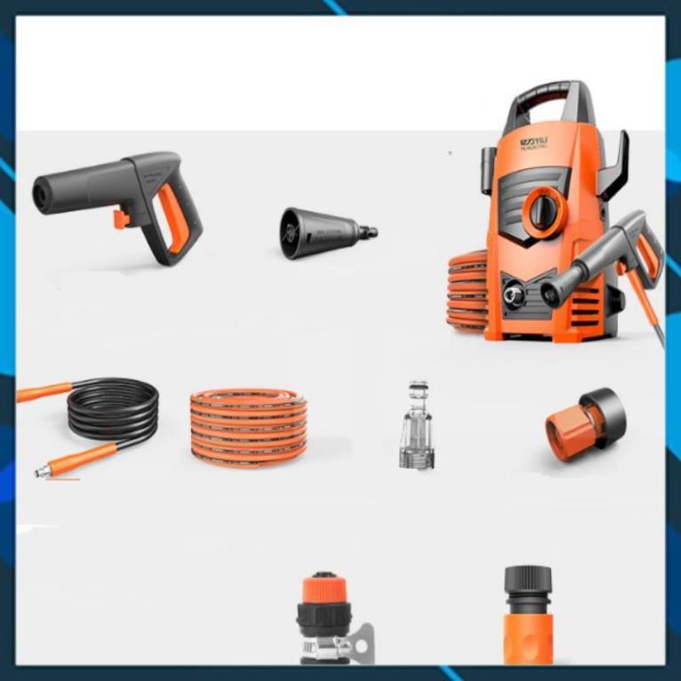 Bơm áp lực cao phun rửa oto xe hơi, xe máy 628 TL tặng gang tay lau xe M 241