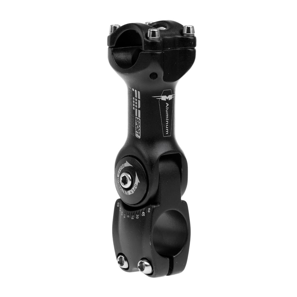 25.4mm Handlebar Stem 60 ° Angle Adjustable MTB Bicycle Handlebar Stem -Black
