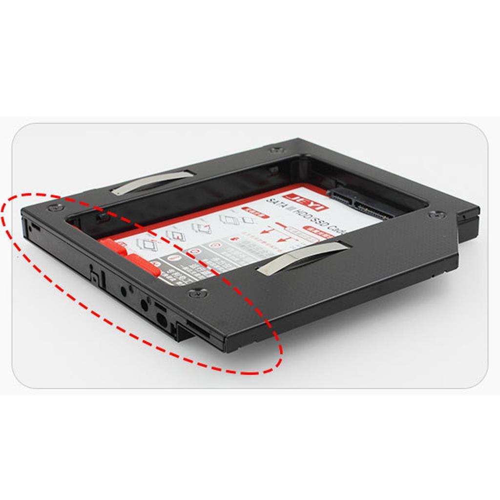 2.5'' 12.7mm  SSD HDD  Caddy Tray Aluminum Optical Drive Bay