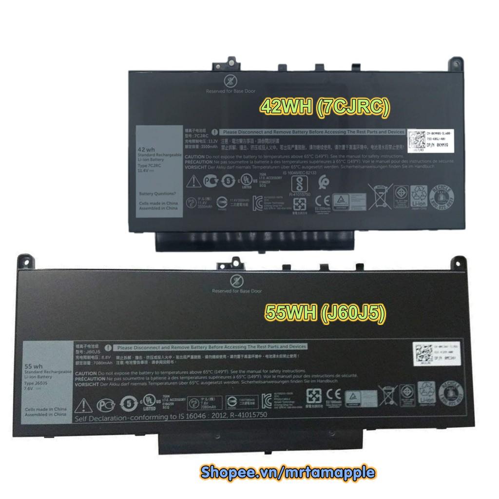 Pin Laptop DELL E7470 - 4 CELL - Latitude E7270 E7470, J60J5 MC34Y 242WD GG4FM