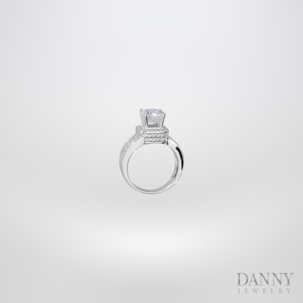 Nhẫn Nữ Bạc 925 Xi Bạch Kim Đính Đá CZ Bộ Sưu Tập "SCATTER" by Danny Jewelry Phong Cách Sang Trọng Quý Phái KI4GZ020