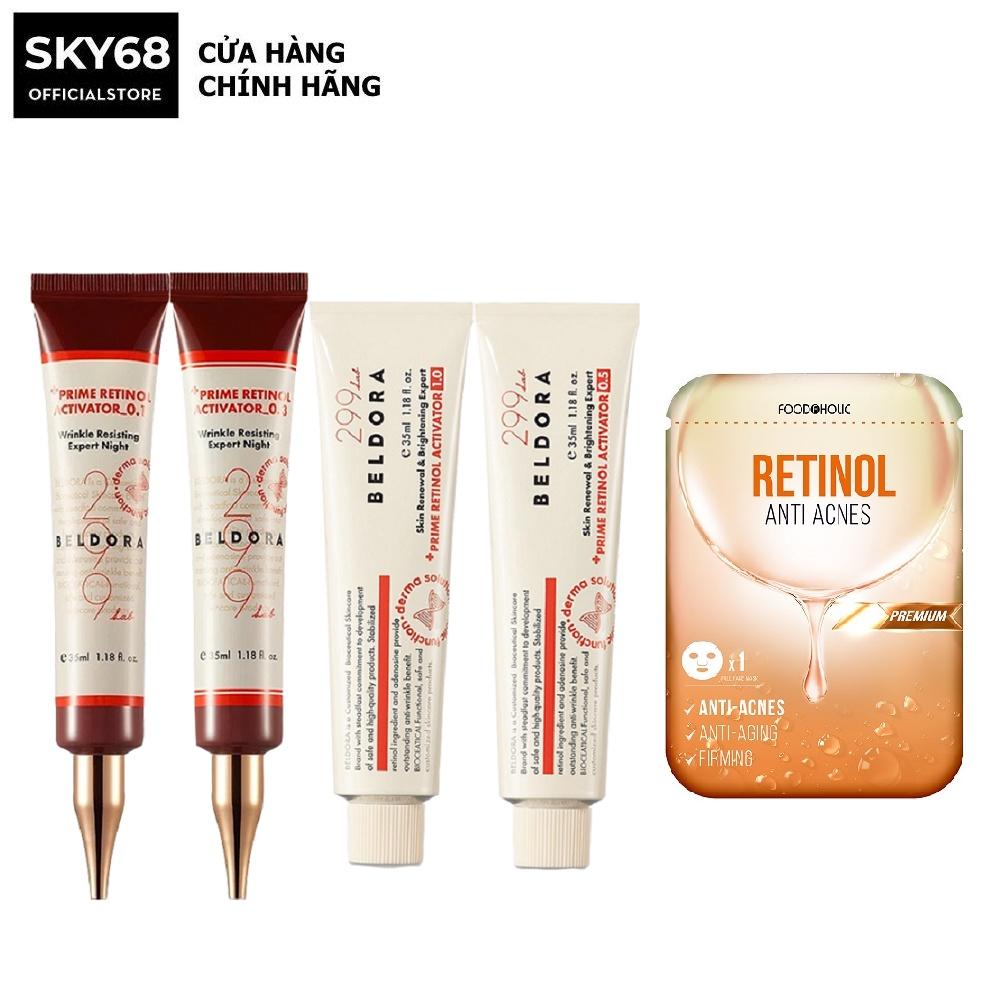 Kem Dưỡng Retinol Trẻ Hóa, Ngăn Ngừa Nếp, Căng Bóng Da Beldora 299 Prime Retinol Activator 35ml