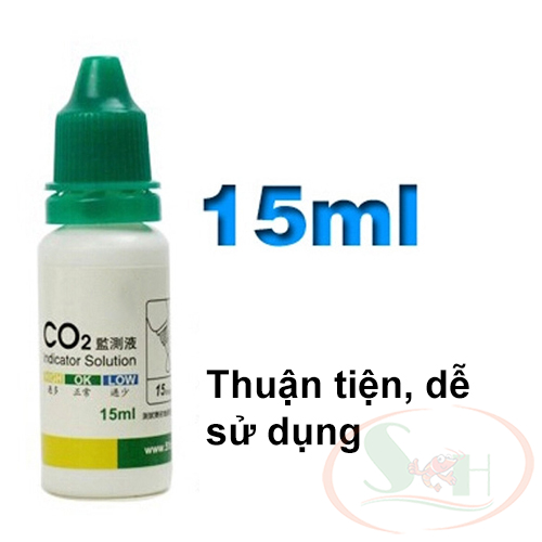 Dung dịch test co2 thay thế cho bộ theo dõi co2 drop checker