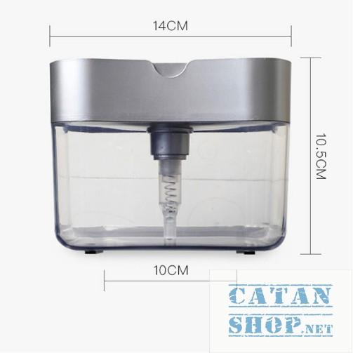 ️TẶNG MIẾNG RỬA CHÉN️ Khay đựng xà bông rửa chén, Hộp ấn lấy xà bông tiện lợi GD314-KhayMutRC
