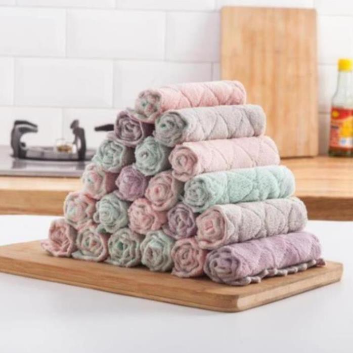 Combo 5 khăn lau đa năng siêu thấm hút 2 mặt 2395