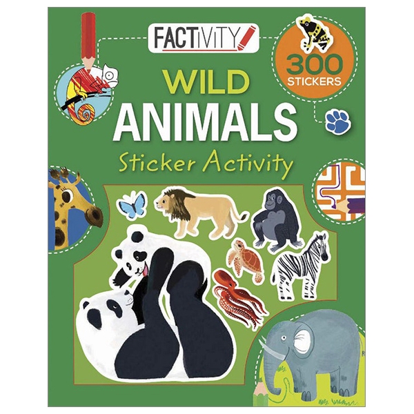 Factivity Balloon Sticker Activity Book - Wild Animals