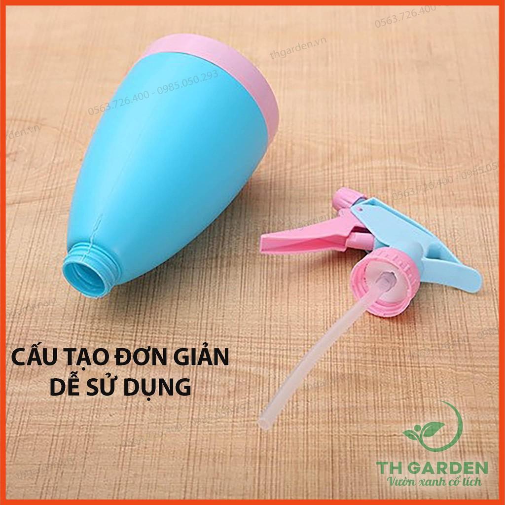 BÌNH TƯỚI CÂY PHUN SƯƠNG TH GARDEN DẠNG XỊT ĐỂ BÀN 400ML - CÓ THỂ PHUN TIA HOẶC PHUN SƯƠNG - BÌNH XỊT PHUN SƯƠNG MINI TH GARDEN