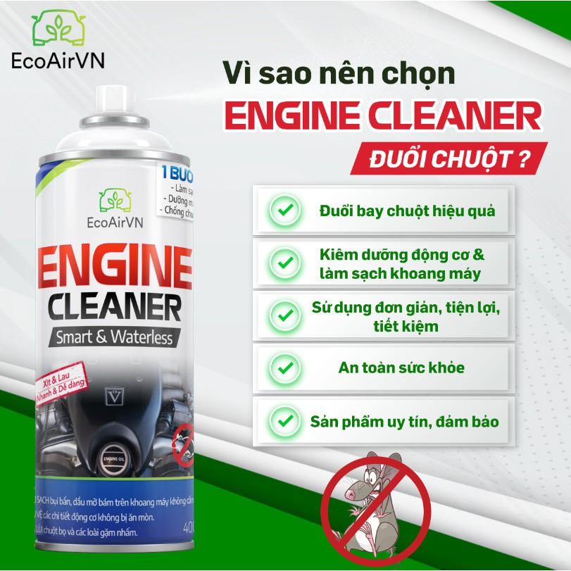 Bình xịt chống chuột - xịt khoang động cơ - Xịt khoang máy xe hơi Engine Cleaner - Eco Air Việt Nam -400ml